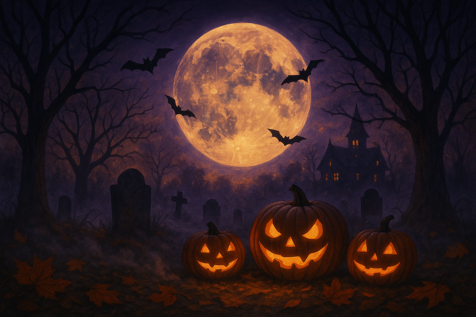 create a Halloween background
