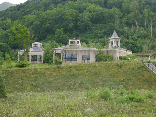 Post volcano eruption ghost town – Lake Toya