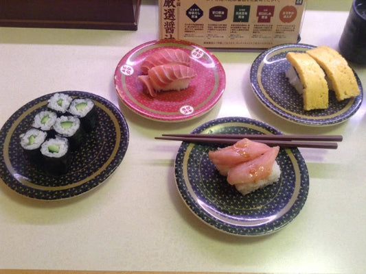 Top 100 yen sushi chains in Japan. That’s $1!