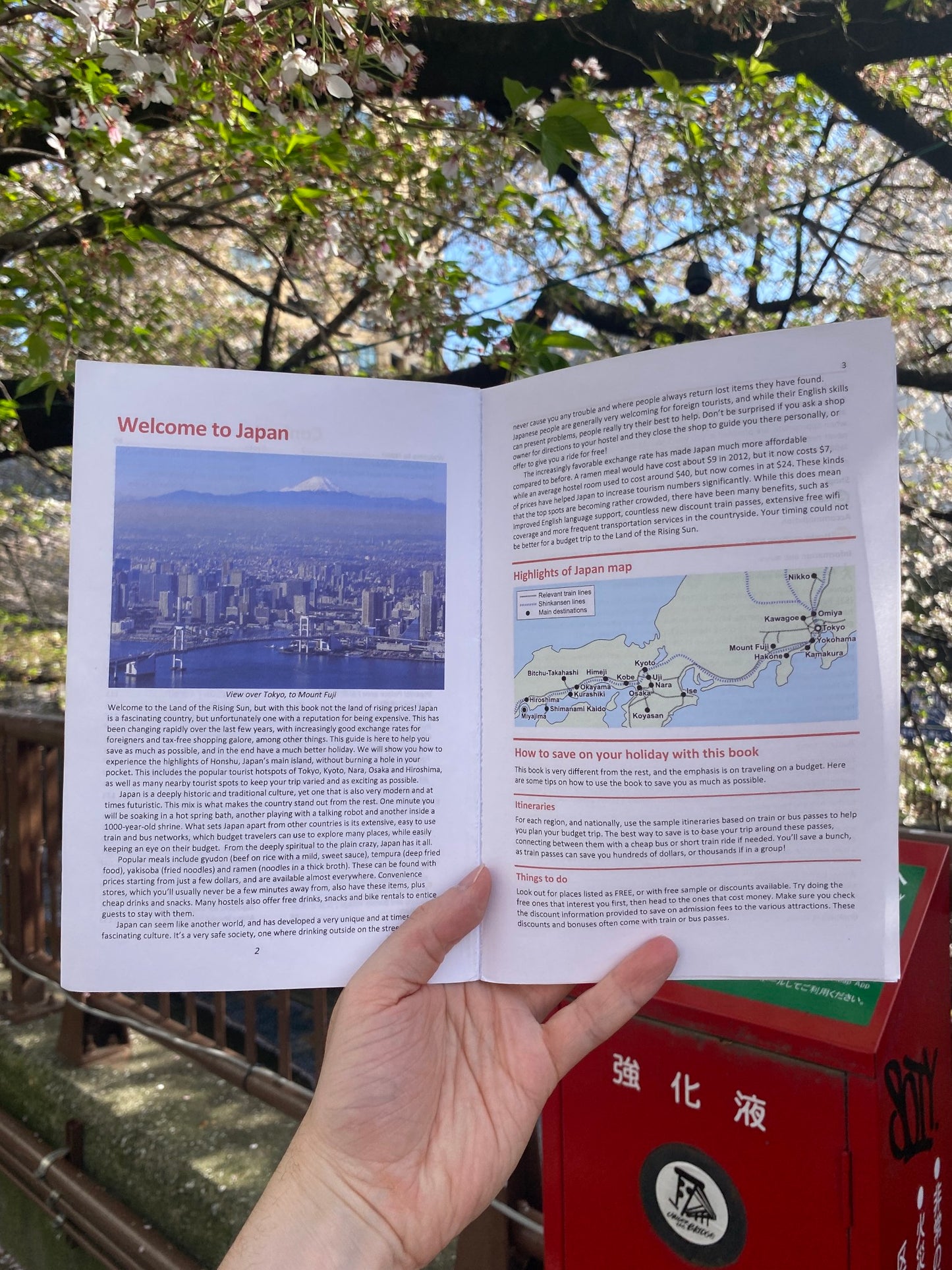 Super Cheap Japan paperback travel guide welcome page preview